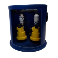 190Ltr Storm and Grey Water Dual Pump Station, Ideal for Cellars, Light wells and Basements. Single 6m head pump.